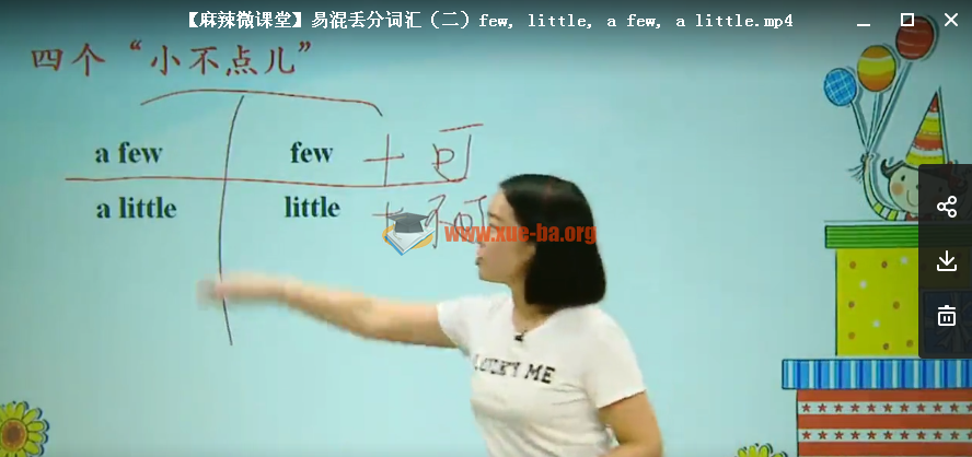 【高中英语】学而思易混丢分词汇（二）few, little, a few, a little 赵紫涵第1张